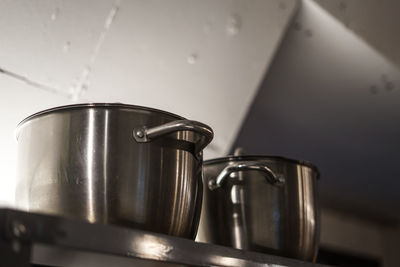 Close-up of container in kitchen