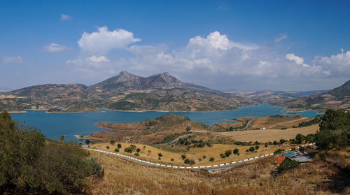 Panoramic view of landscape against sky