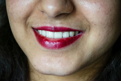 Close-up of a smiling woman