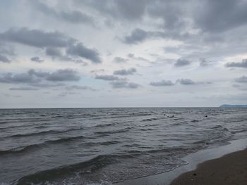 Scenic view of sea against sky