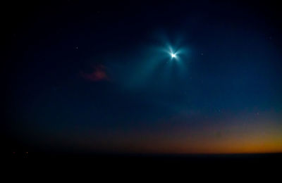 Low angle view of sky at night