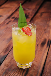 Close-up of drink on table