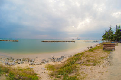 Scenic view of sea against sky