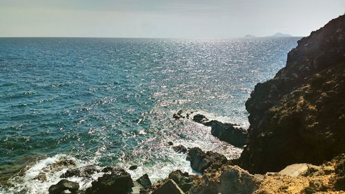 Scenic view of sea against sky