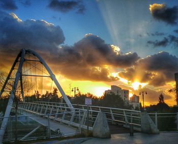 Scenic view of river against sky during sunset