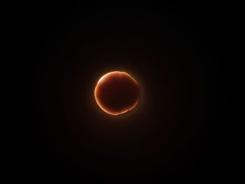 Scenic view of moon against sky at night