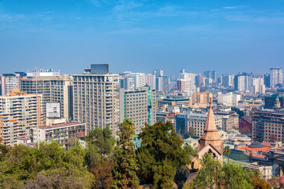 Cityscape against sky