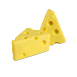 Close-up of yellow toy over white background