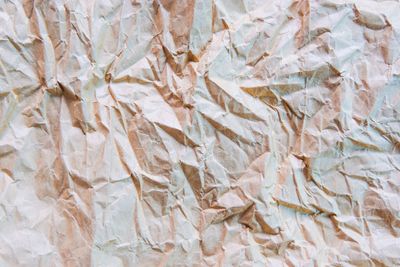 Full frame shot of crumpled paper