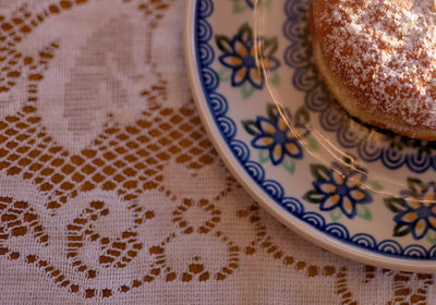 Close-up of food on table