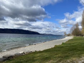 Scenic view of sea against sky