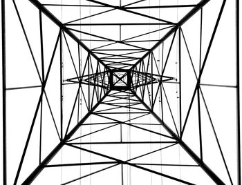 Low angle view of electricity pylon