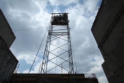 Low angle view of built structure against sky