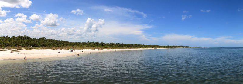 Panoramic view of beach against sky