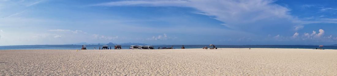 Panoramic view of beach against sky