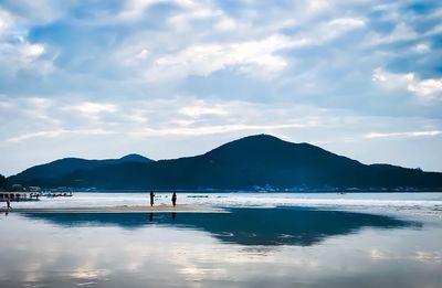 Scenic view of sea against sky