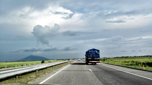 Road passing through landscape