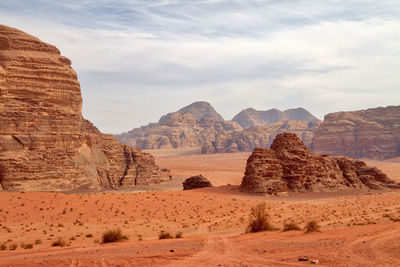 Rock formations in a desert