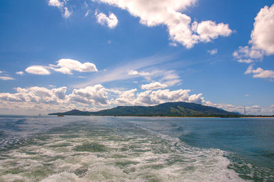 Scenic view of sea against sky