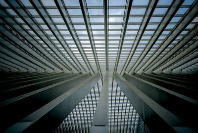 Low angle view of modern ceiling