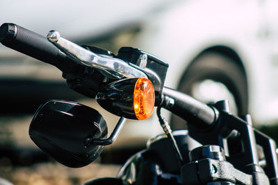 Close-up of bicycle wheel