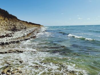 Scenic view of sea against sky