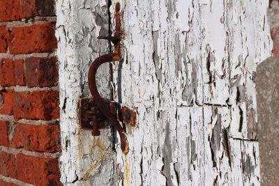 Full frame of weathered wall