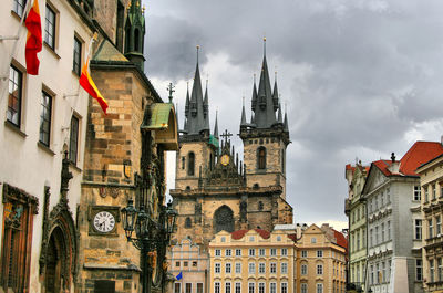 Tyn cathedral or church of st. mother before tyn, prague, czech republic