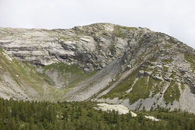 Scenic view of mountain against sky