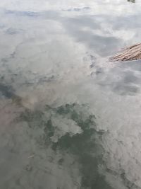 Aerial view of sea against sky