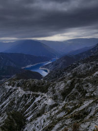 Aerial view of landscape against sky