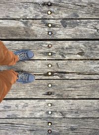 Close-up of wooden plank