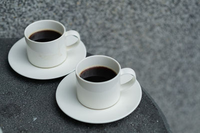 Close-up of coffee on table