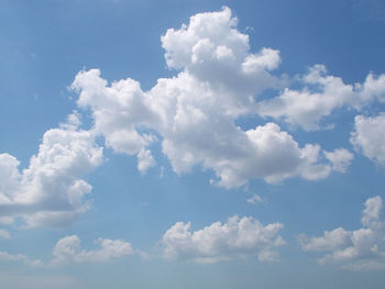 Low angle view of clouds in sky