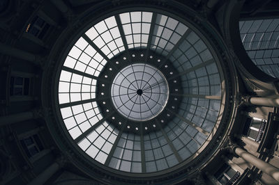 Low angle view of skylight