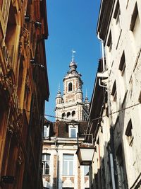 Low angle view of buildings against sky