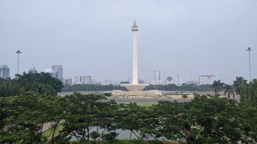 Buildings in city against sky