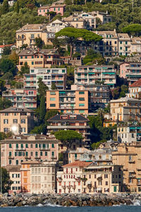 High angle view of townscape