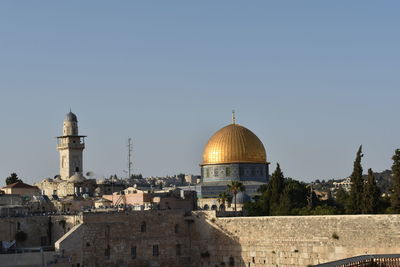 Dome of the rock in old jerusalem