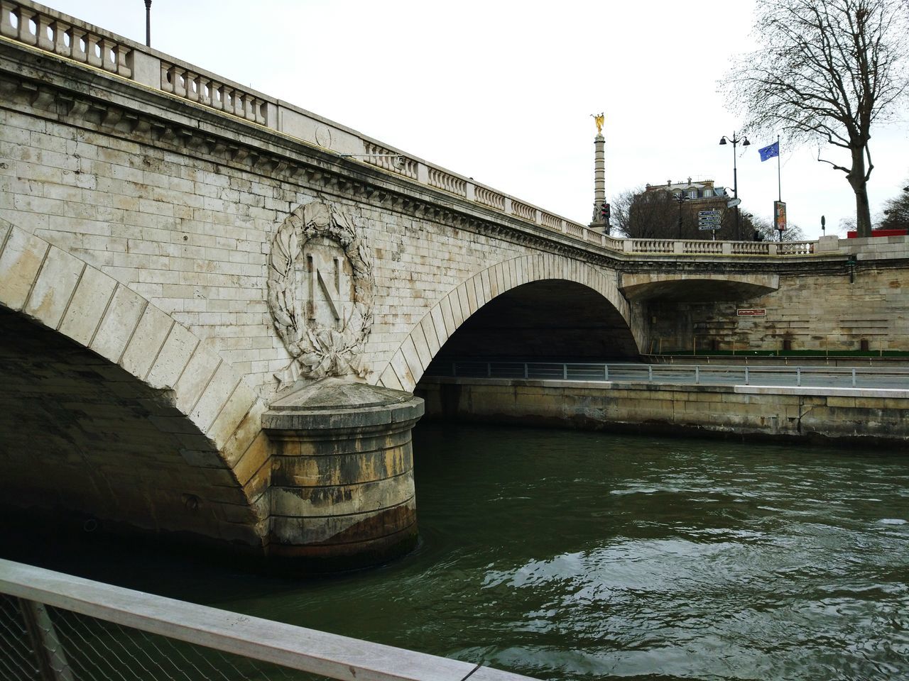 BRIDGE OVER RIVER IN CITY