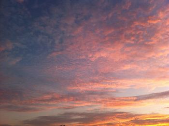 Low angle view of dramatic sky