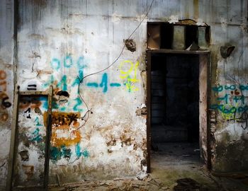 Graffiti on wall
