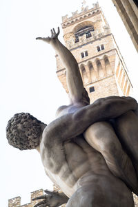 Low angle view of statue