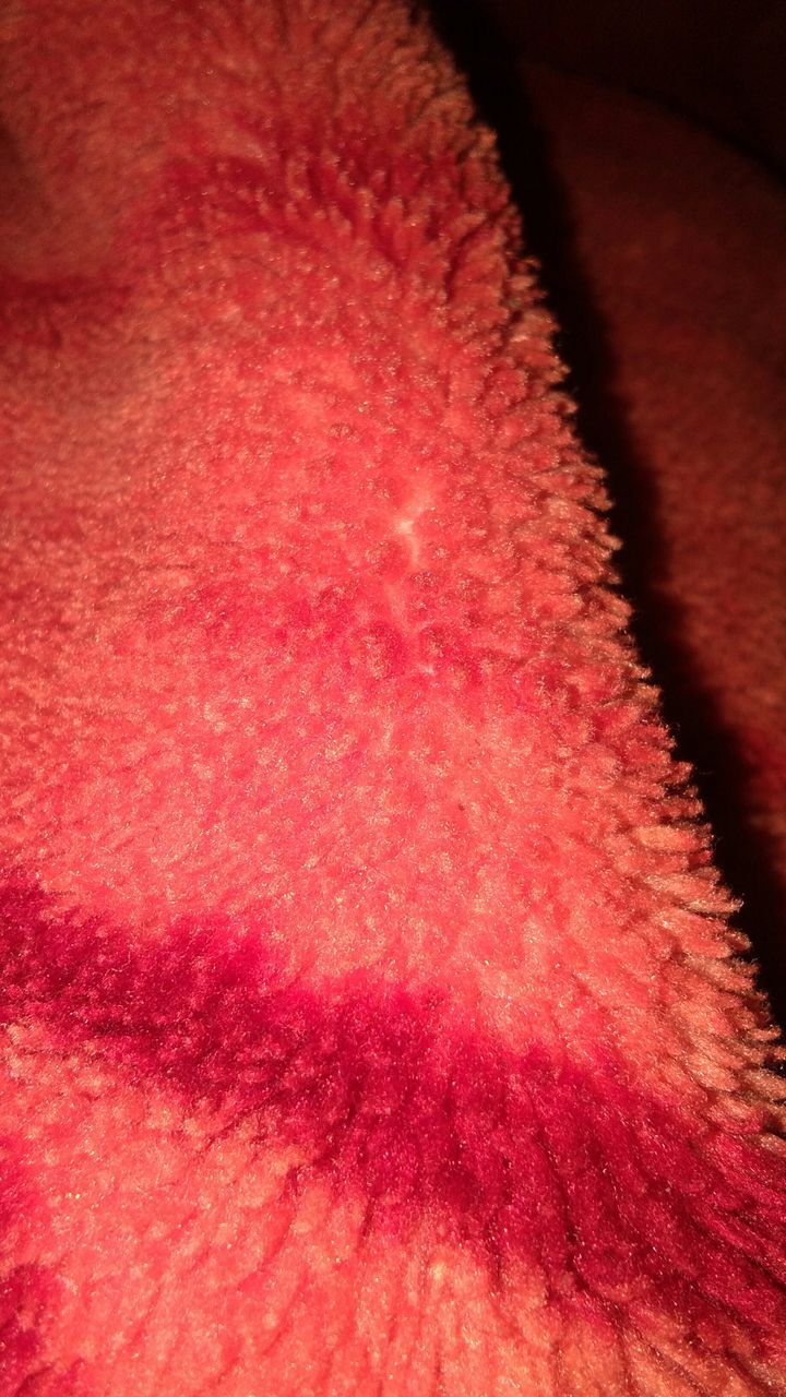 CLOSE UP OF RED FABRIC