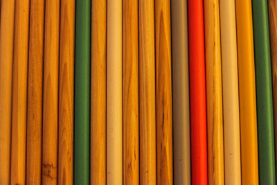 Full frame shot of multi colored pencils