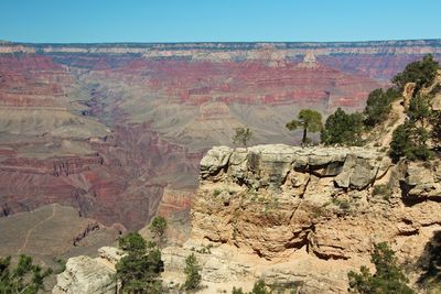 Rock formations on landscape