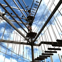 Low angle view of bridge against sky