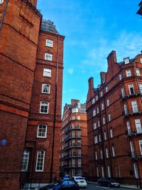 Low angle view of buildings against sky