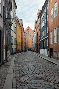 Street amidst buildings in town