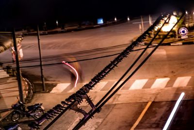 Train at night